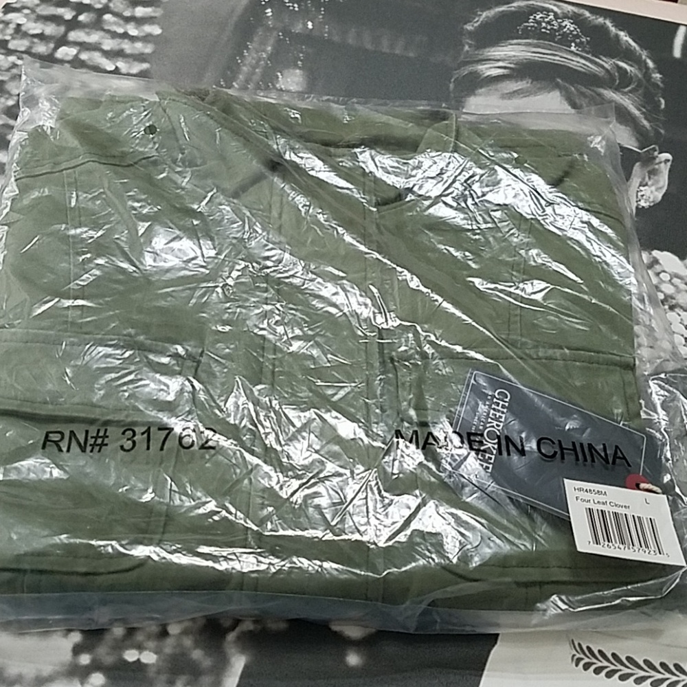 New!! Cherokee Heritage Cargo Tie Utility Jacket - Picture 7 of 8